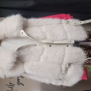 White Faux Fur Vest Also In Black!